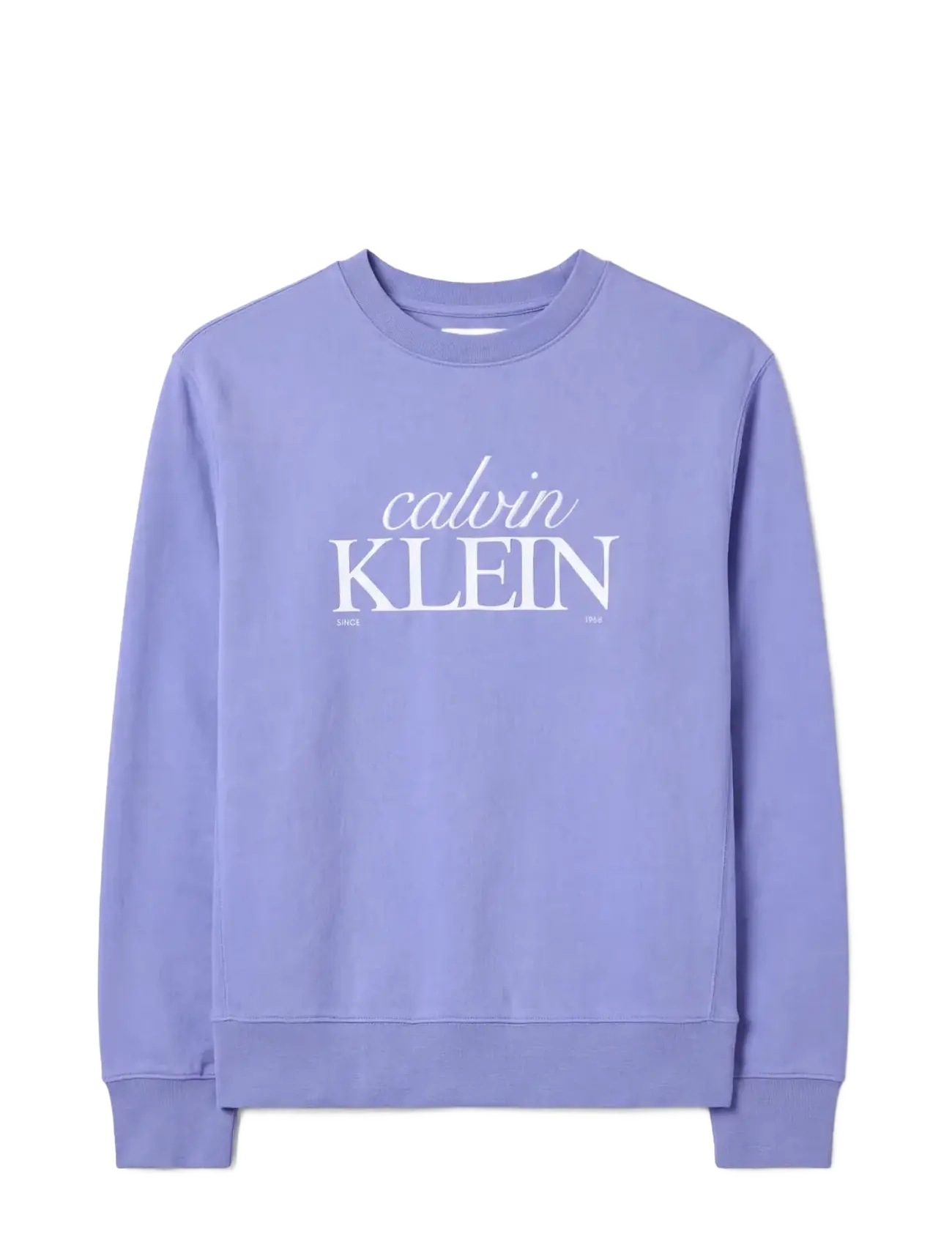 Calvin Klein Jeans - LS PREMTERRY FONTMIX CN SWTSHRT - shop efter stil - bleached denim - 1