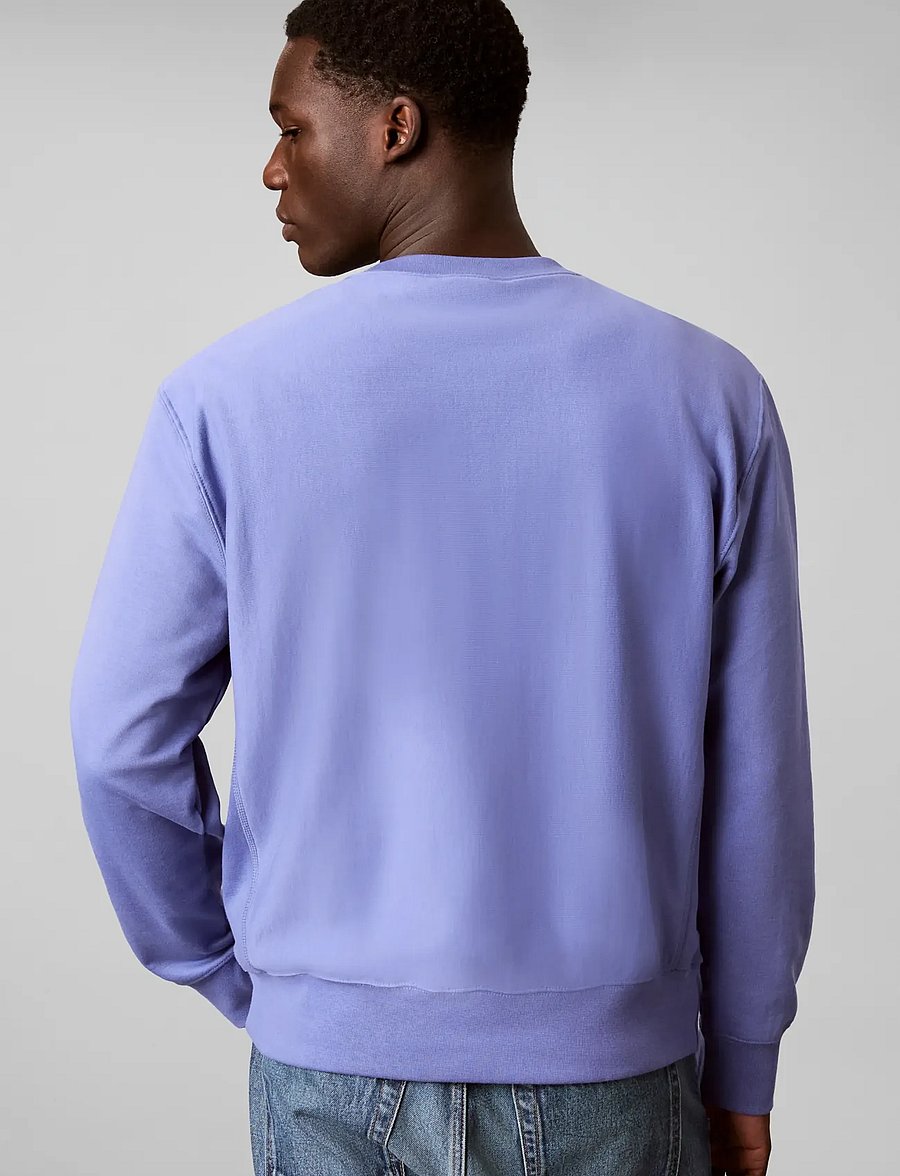 Calvin Klein Jeans - LS PREMTERRY FONTMIX CN SWTSHRT - shop efter stil - bleached denim - 2