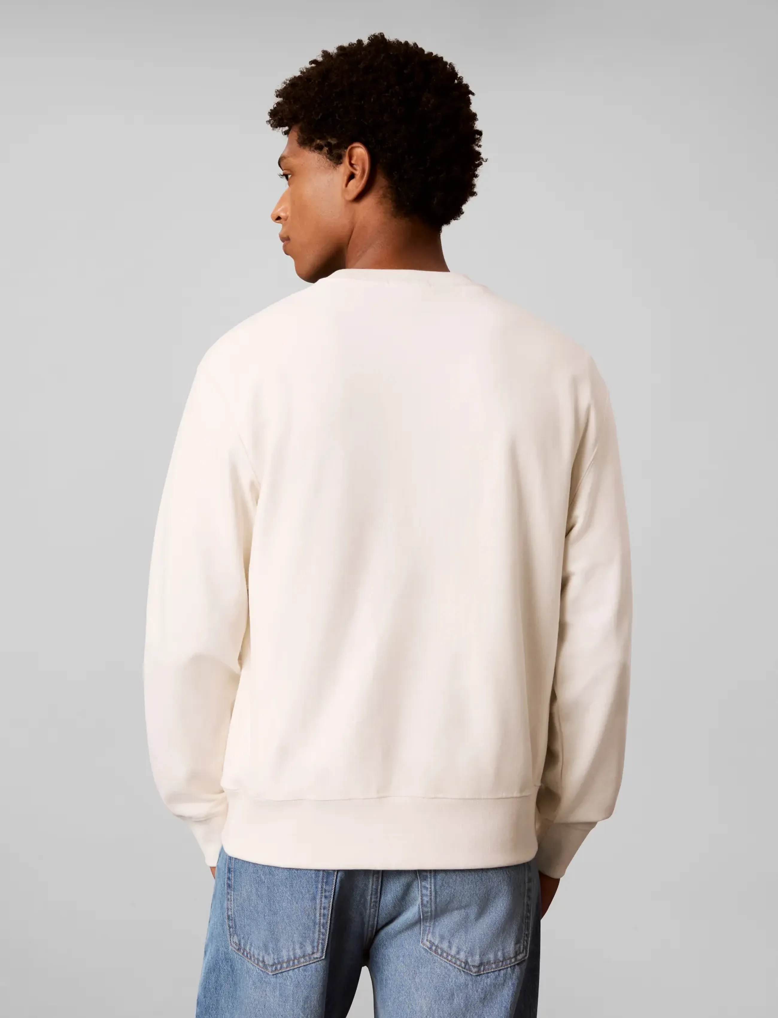Calvin Klein Jeans - LS PREMTERRY FONTMIX CN SWTSHRT - shop efter stil - tofu - 2
