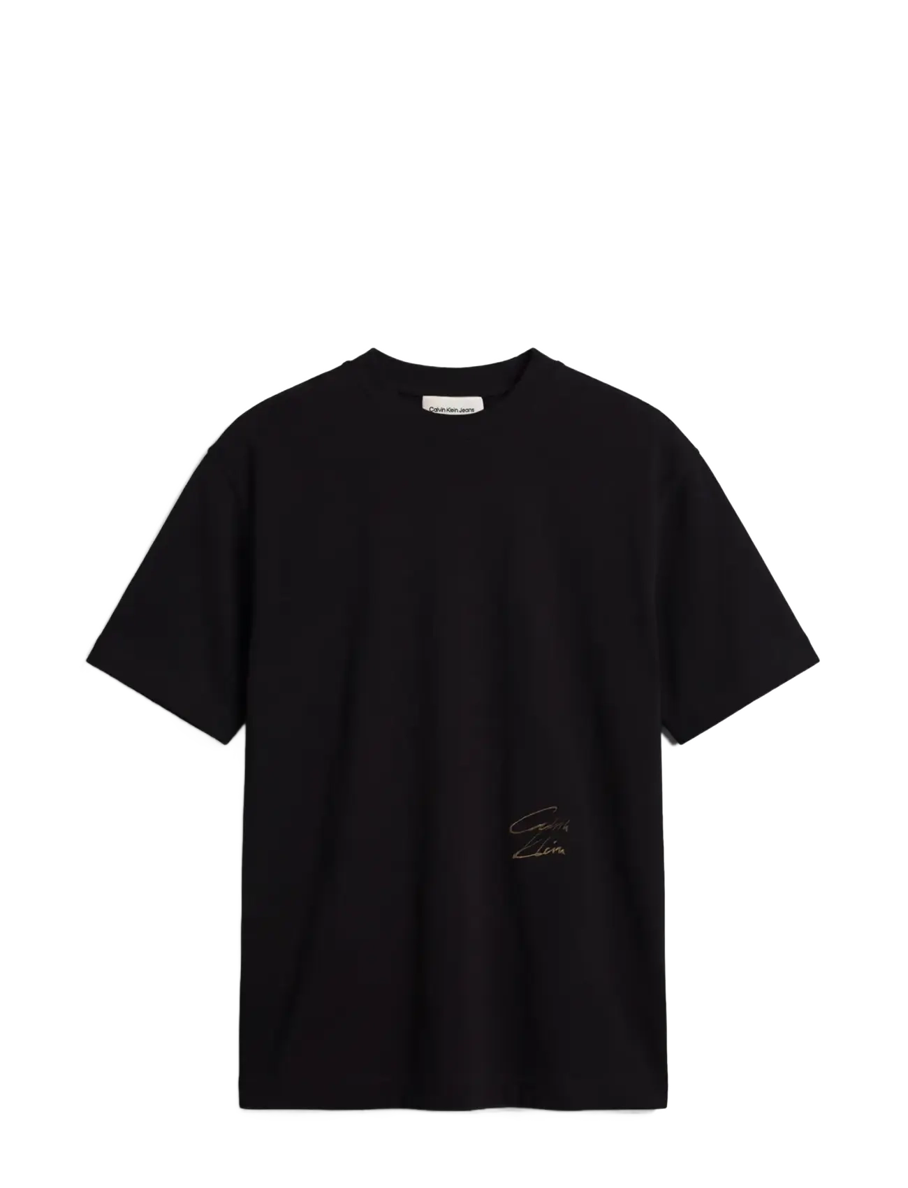 Calvin Klein Jeans - SS RLX 300GSM SCRIPT GRAPHIC TEE - black - 1