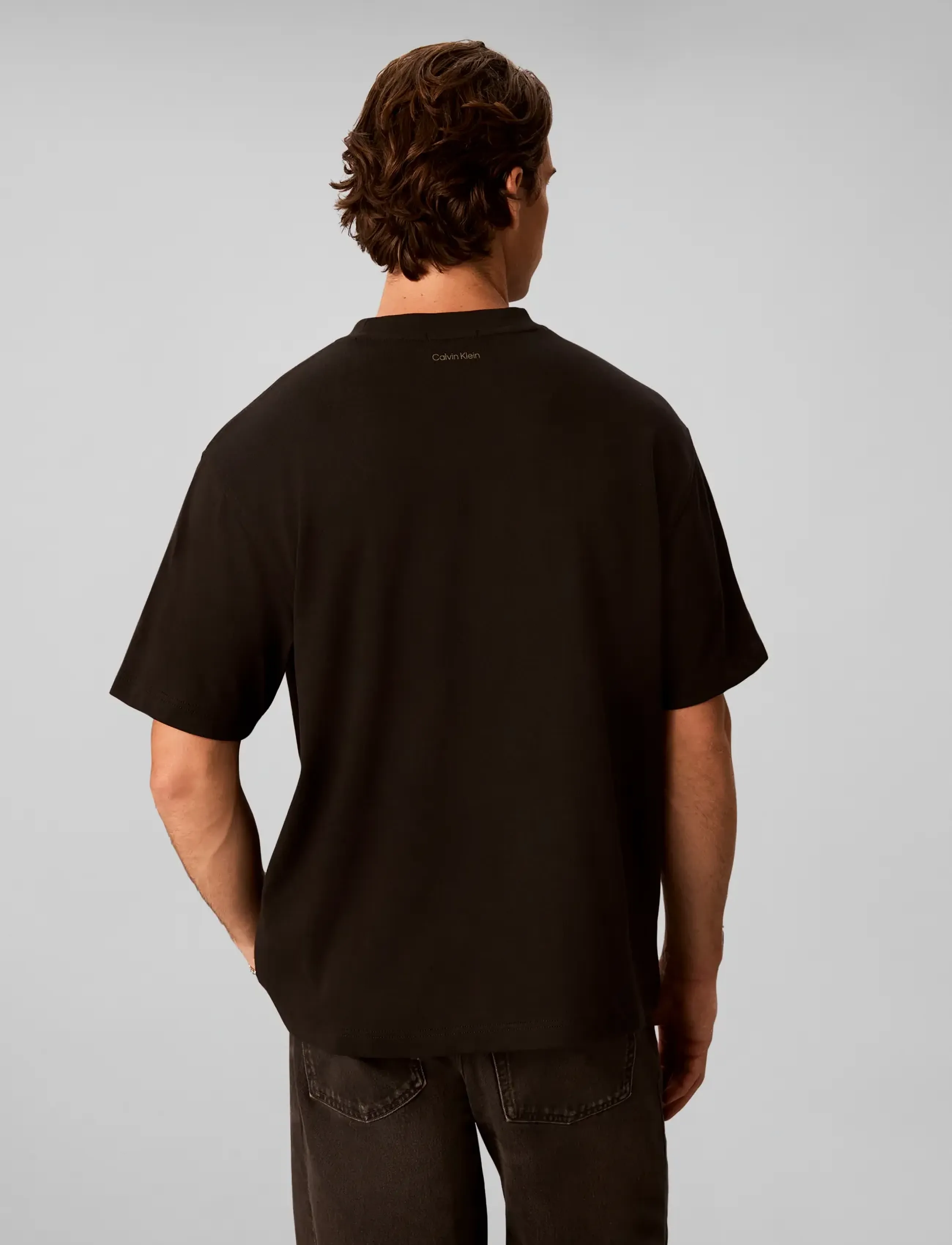Calvin Klein Jeans - SS RLX 300GSM SCRIPT GRAPHIC TEE - black - 2
