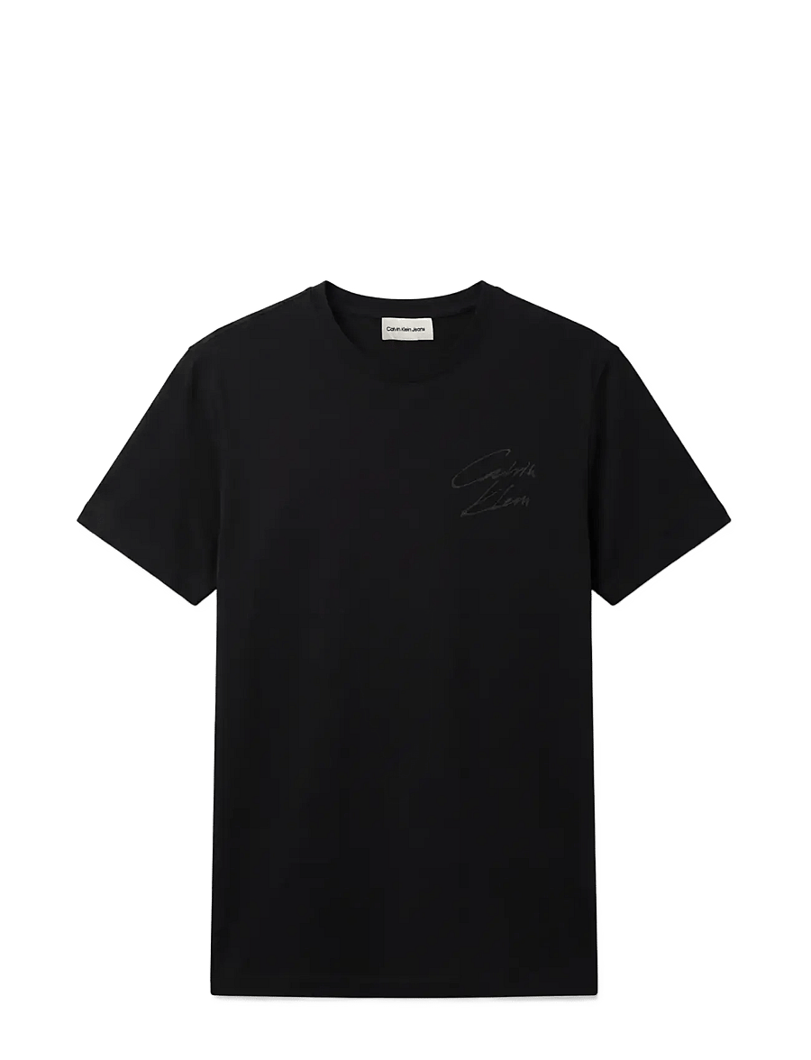 Calvin Klein Jeans - SS CLSC 30s EU SCRIPT GRAPHIC - kortärmade t-shirts - black - 1