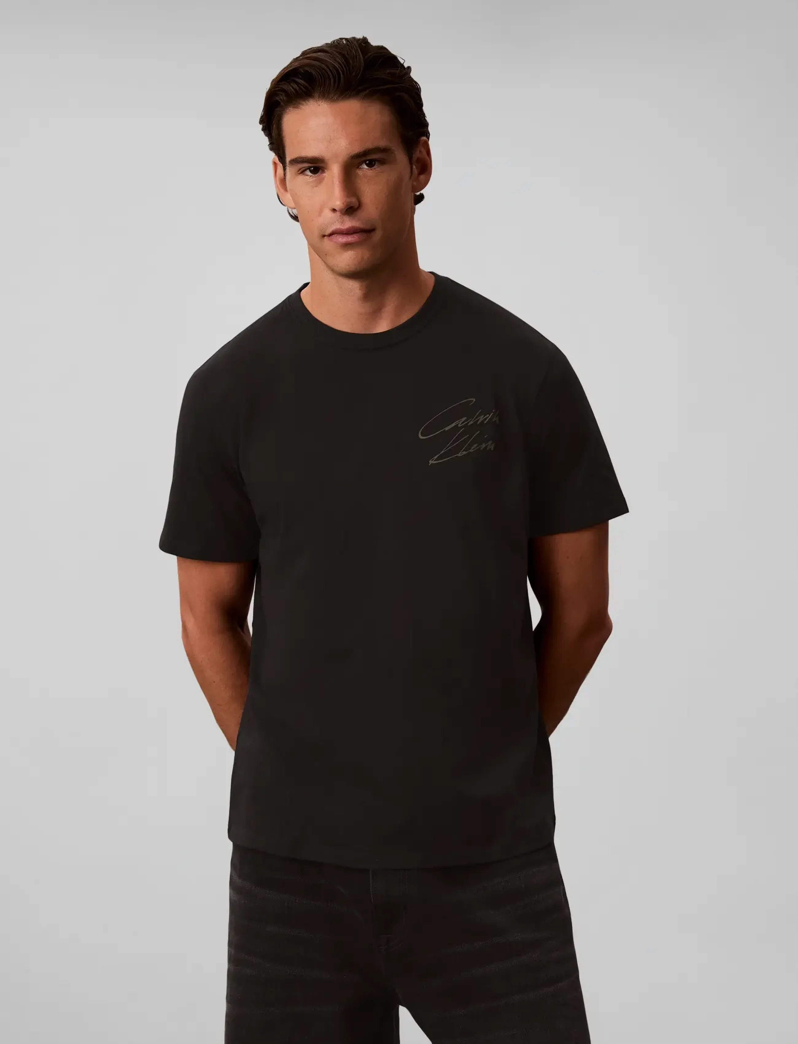 Calvin Klein Jeans - SS CLSC 30s EU SCRIPT GRAPHIC - black - 3
