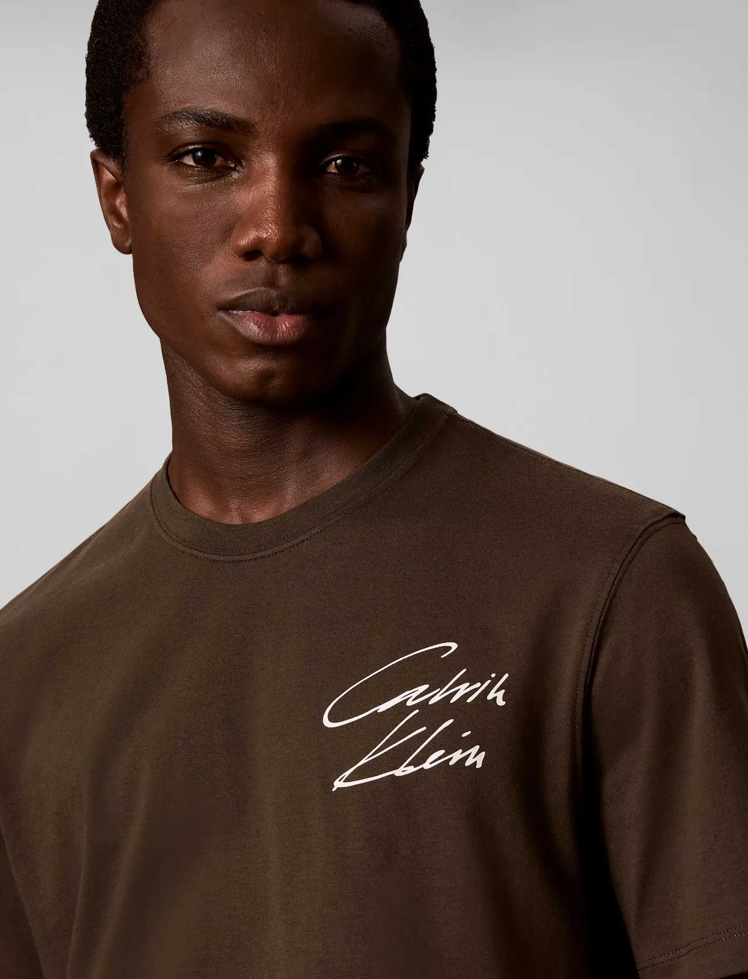 Calvin Klein Jeans - SS CLSC 30s EU SCRIPT GRAPHIC - lühikeste varrukatega t-särgid - green stone - 4