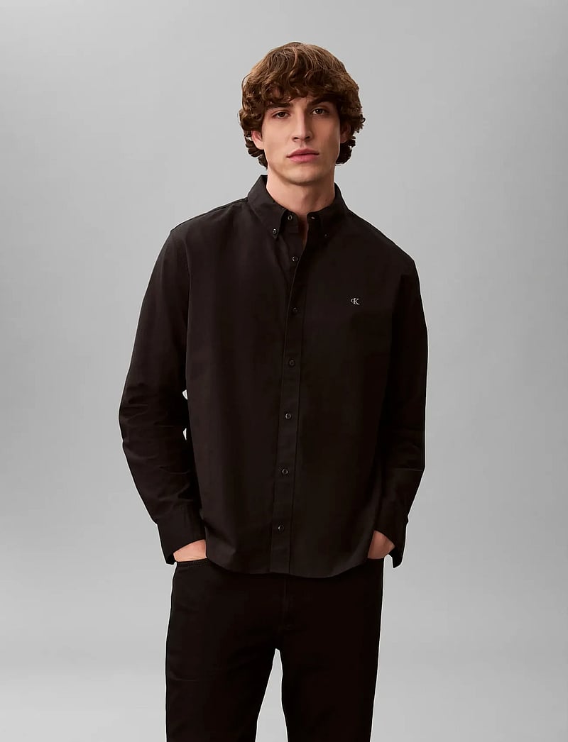Calvin Klein Jeans - LS SOLID OXFORD CLASSIC SHIRT - oxford-skjortor - black - 3