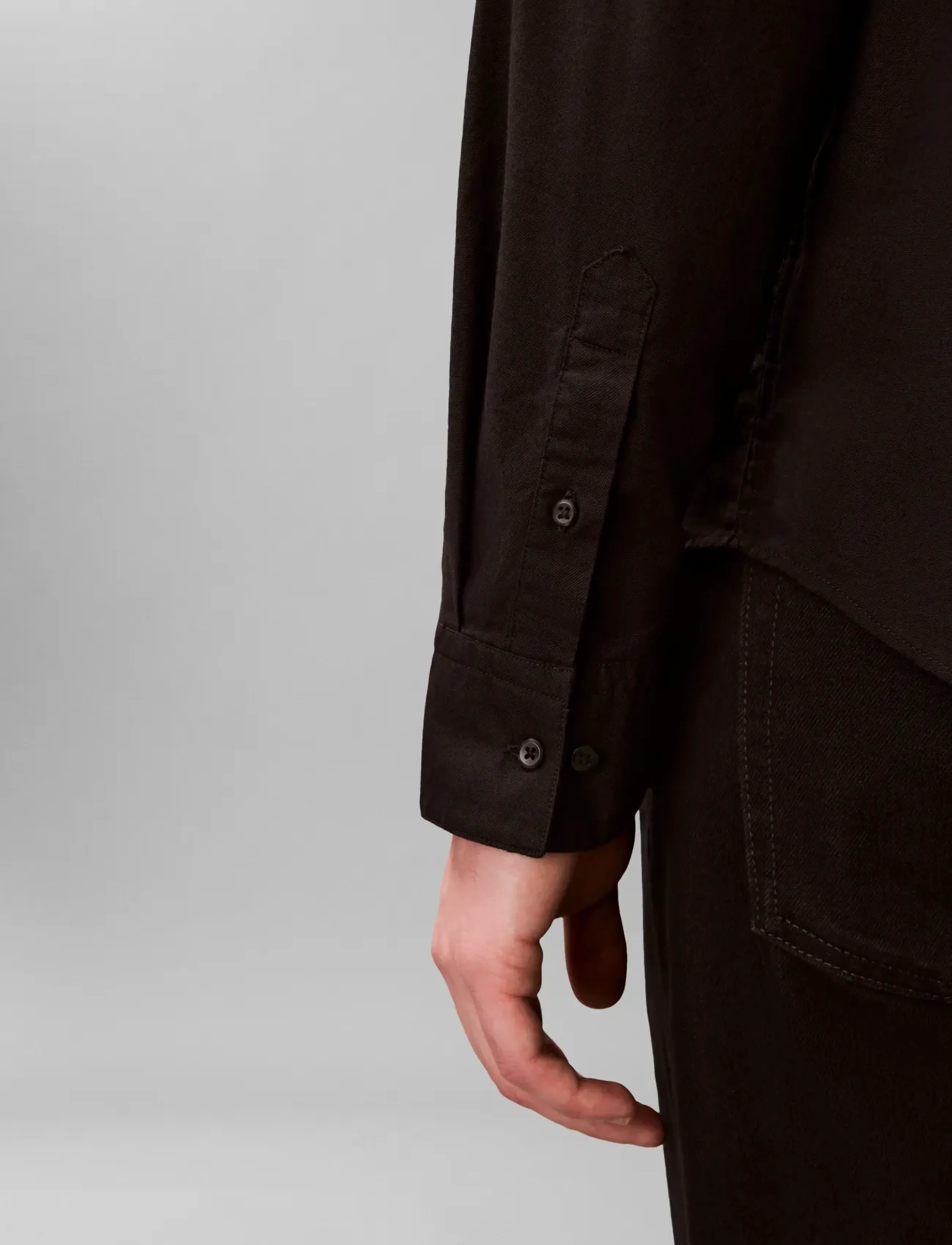 Calvin Klein Jeans - LS SOLID OXFORD CLASSIC SHIRT - oxford-hemden - black - 5