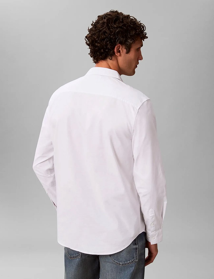 Calvin Klein Jeans - LS SOLID OXFORD CLASSIC SHIRT - oxford skjorter - brilliant white - 2