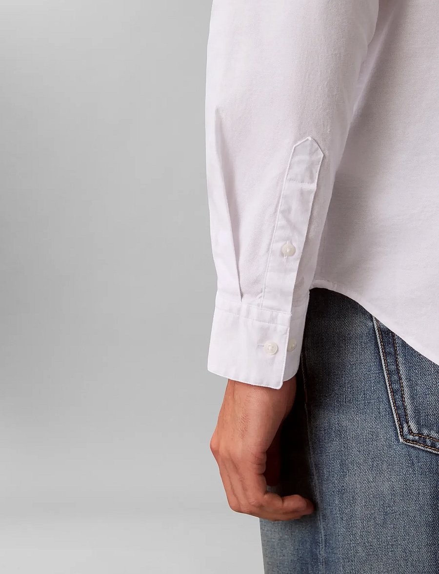Calvin Klein Jeans - LS SOLID OXFORD CLASSIC SHIRT - oxford skjorter - brilliant white - 5