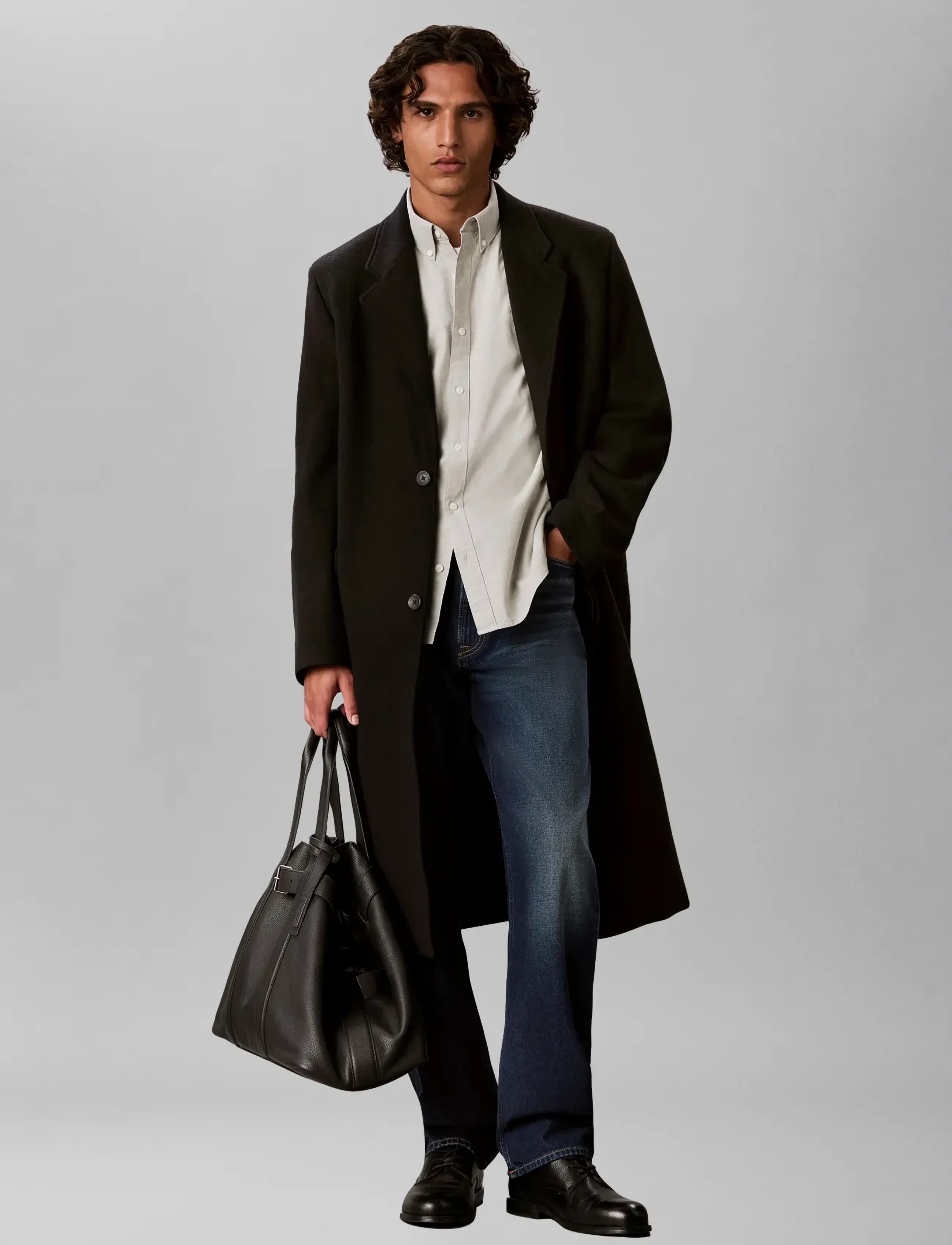 Calvin Klein Jeans - LS SOLID OXFORD CLASSIC SHIRT - premium-styles - oil green - 0