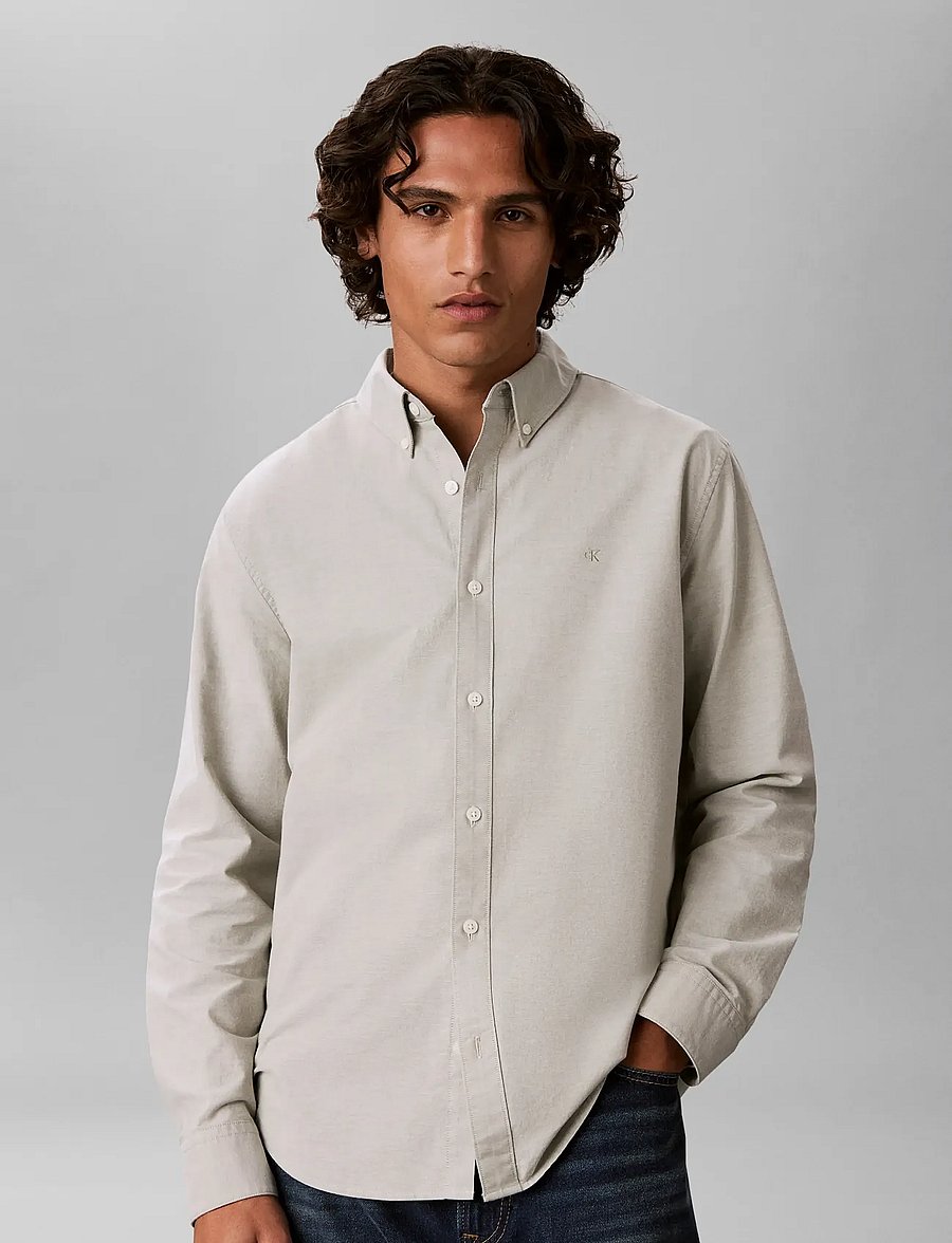 Calvin Klein Jeans - LS SOLID OXFORD CLASSIC SHIRT - oxford-hemden - oil green - 3