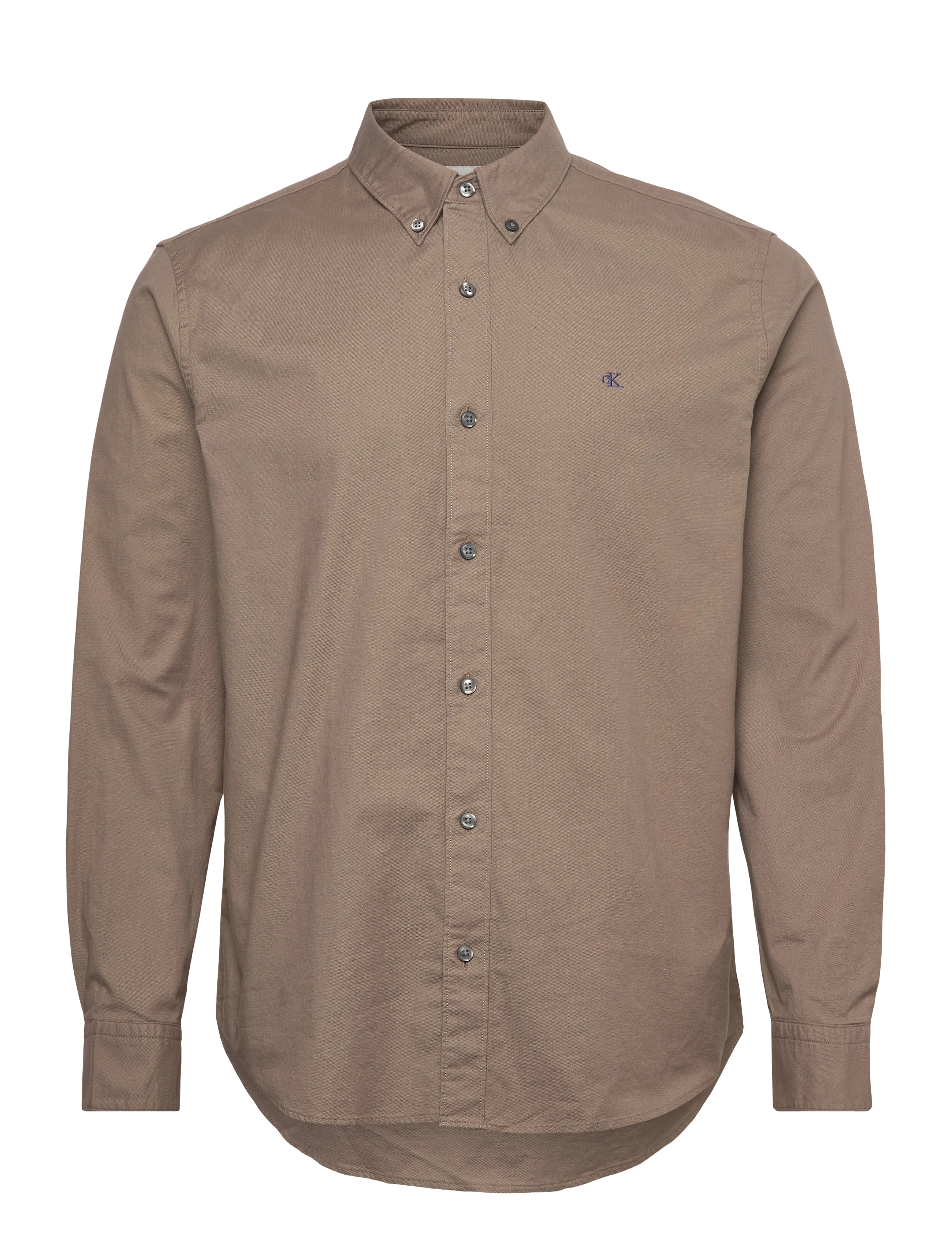 Calvin Klein Jeans LS SOLID OXFORD CLASSIC SHIRT - Deals - TAUPE TONE / beige