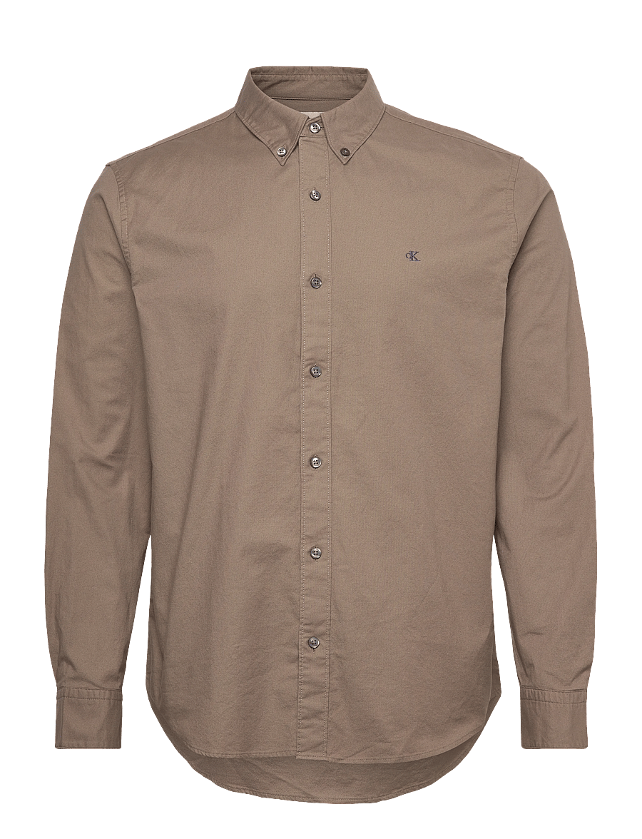 Calvin Klein Jeans - LS SOLID OXFORD CLASSIC SHIRT - oxford-skjortor - taupe tone - 1