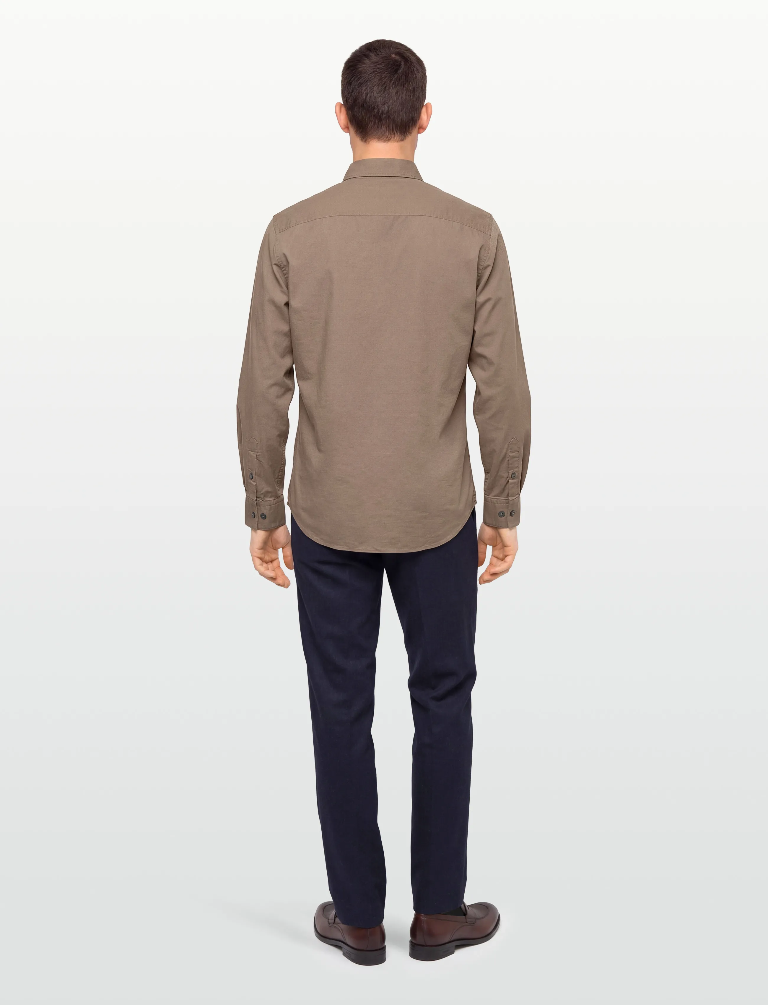 Calvin Klein Jeans - LS SOLID OXFORD CLASSIC SHIRT - oxford shirts - taupe tone - 4