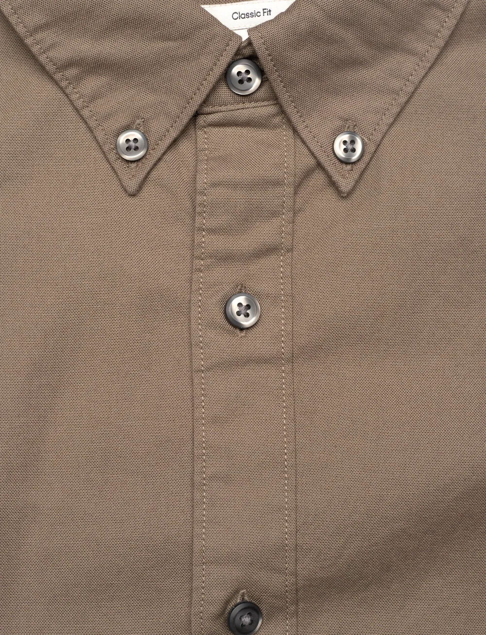 Calvin Klein Jeans - LS SOLID OXFORD CLASSIC SHIRT - casual skjortor - taupe tone - 2