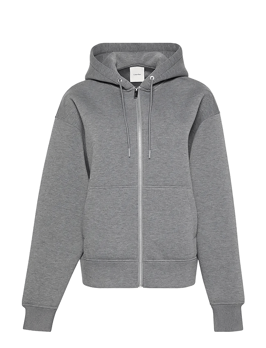 Calvin Klein Jeans - LS OVERSIZED SCUBA HOODIE - hoodies - med grey heather - 1