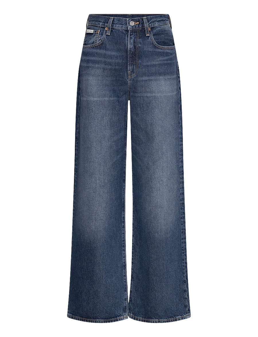 Calvin Klein Jeans - THE WIDE LEG TINTED HORSESHOE - platūs džinsai - tinted horseshoe - 1