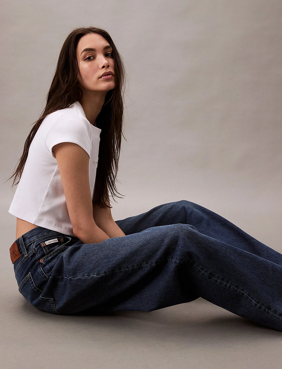 Calvin Klein Jeans - THE WIDE LEG TINTED HORSESHOE - laia säärega teksad - tinted horseshoe - 3