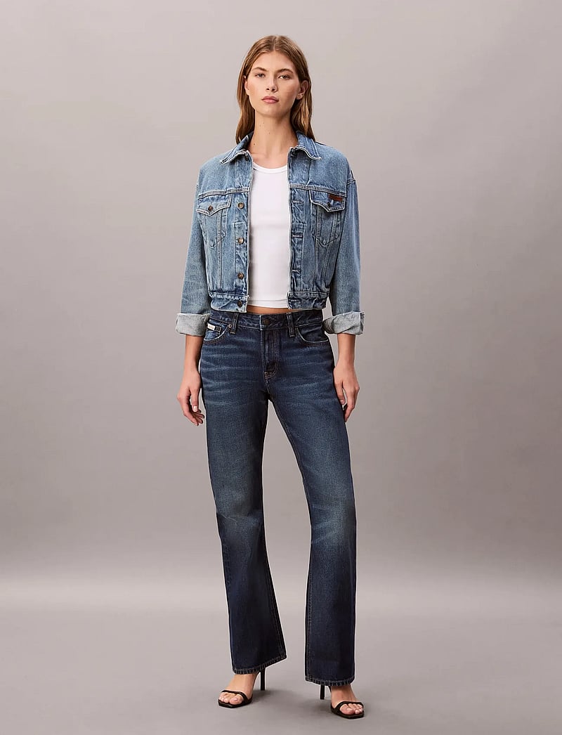 Calvin Klein Jeans - RELAXED BOOTCUT DARK CRESCENT - straight jeans - dark crescent - 0