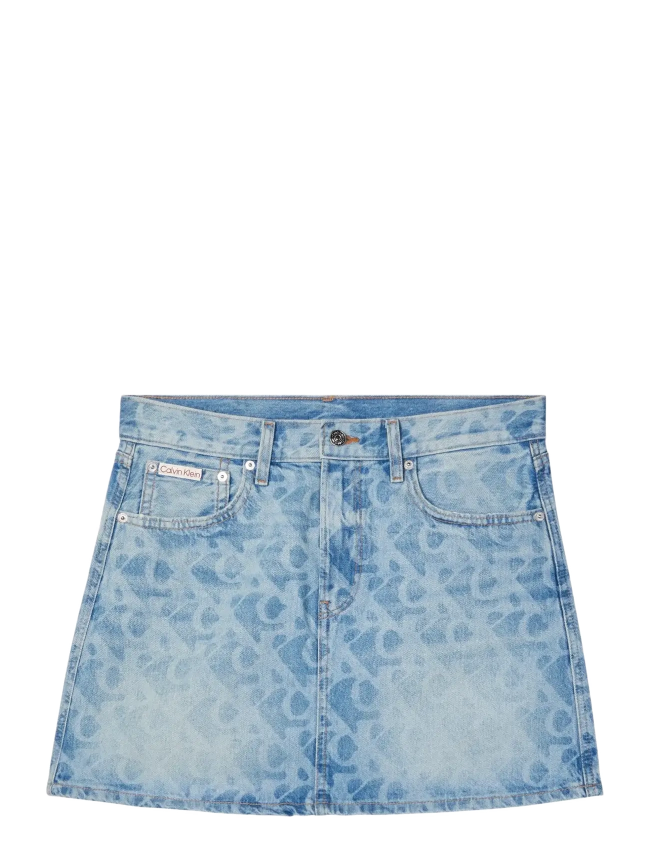 Calvin Klein Jeans 90S MINI SKIRT AOP LT PLAYBILL - Clothing - LT PLAYBILL / blue