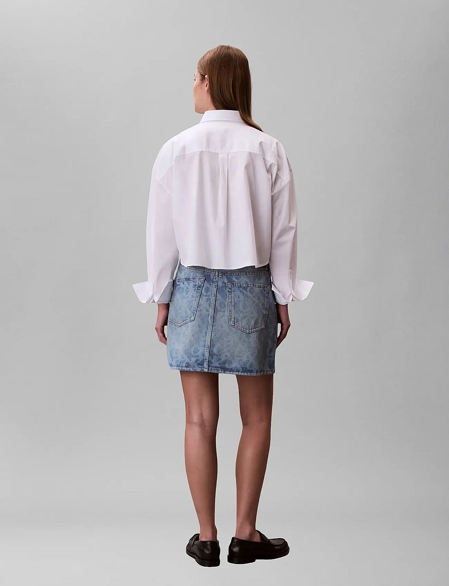 Calvin Klein Jeans - 90S MINI SKIRT AOP LT PLAYBILL - jupes en jeans - lt playbill - 2