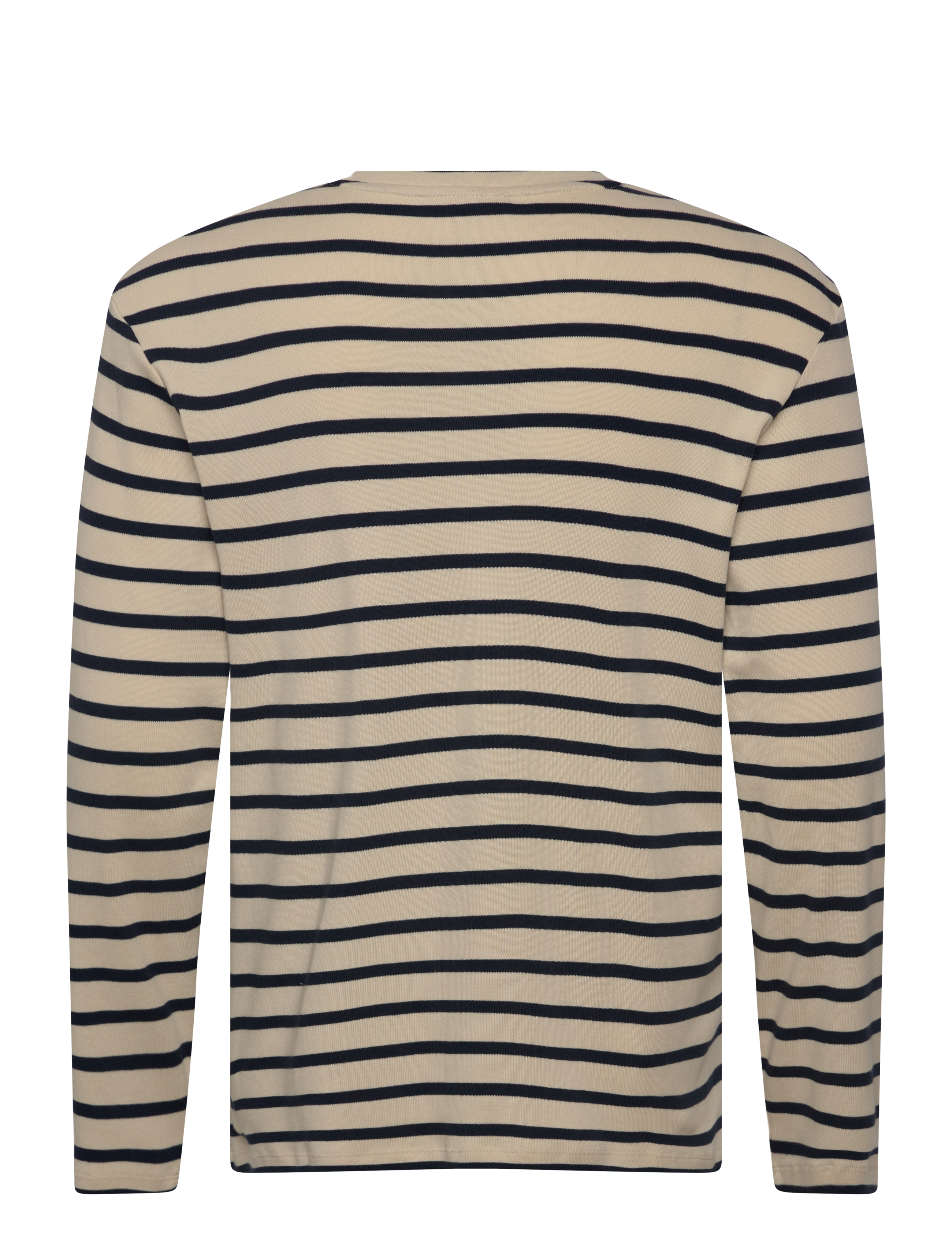 Calvin Klein Jeans - LS COMPACT RIB STRIPE CREWNK TEE - langärmelig - bone white - 2