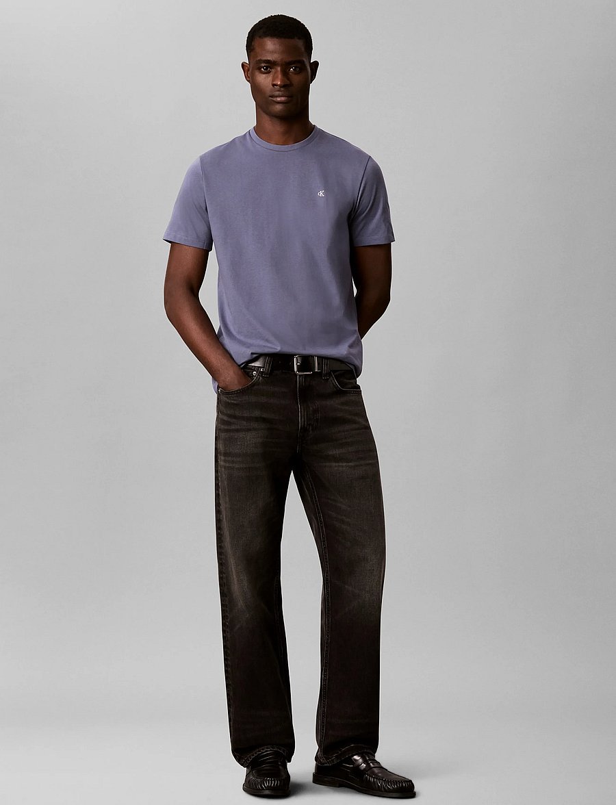 Calvin Klein Jeans - SS CLASSIC MONOGRAM TEE - kurzärmelige t-shirts - grisaille - 0
