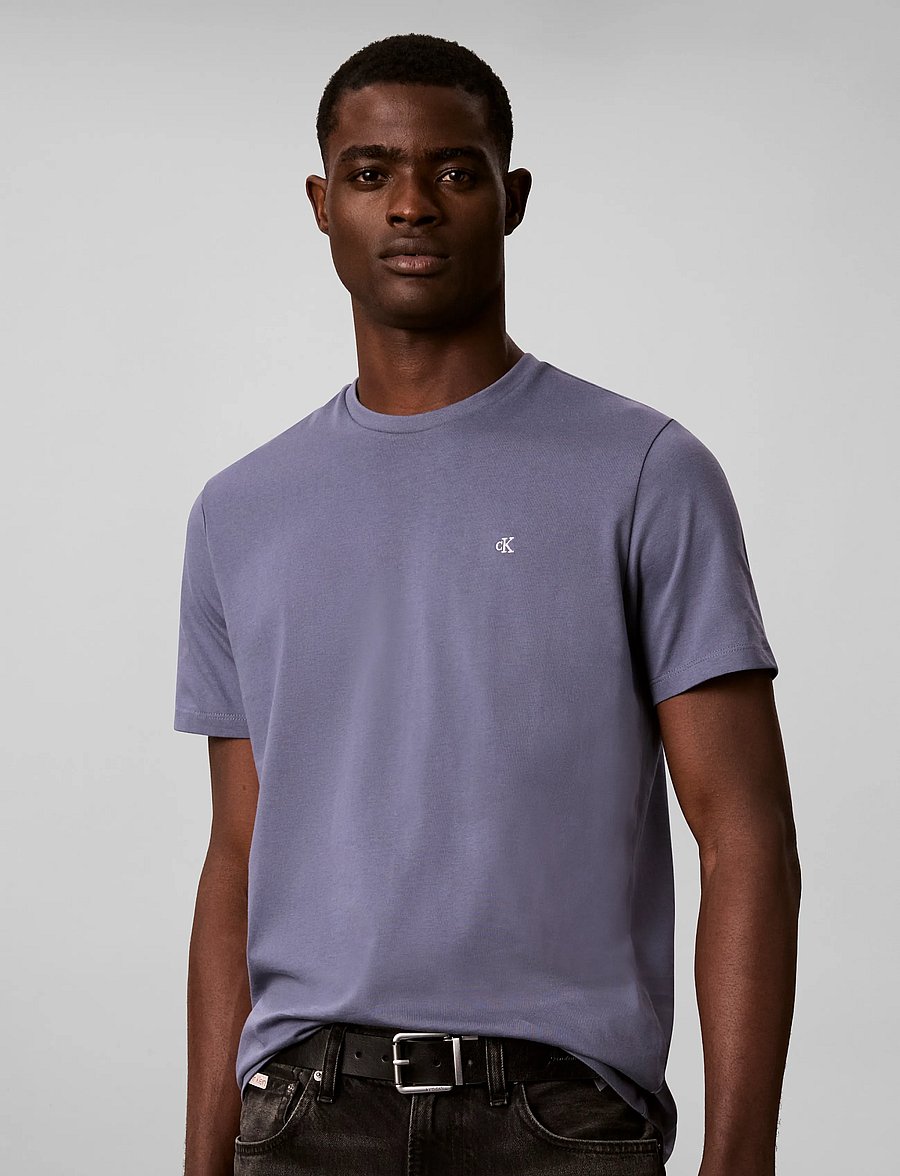 Calvin Klein Jeans - SS CLASSIC MONOGRAM TEE - kurzärmelige t-shirts - grisaille - 3