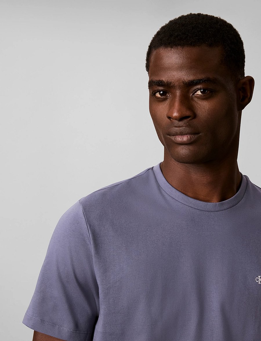 Calvin Klein Jeans - SS CLASSIC MONOGRAM TEE - kurzärmelige t-shirts - grisaille - 4