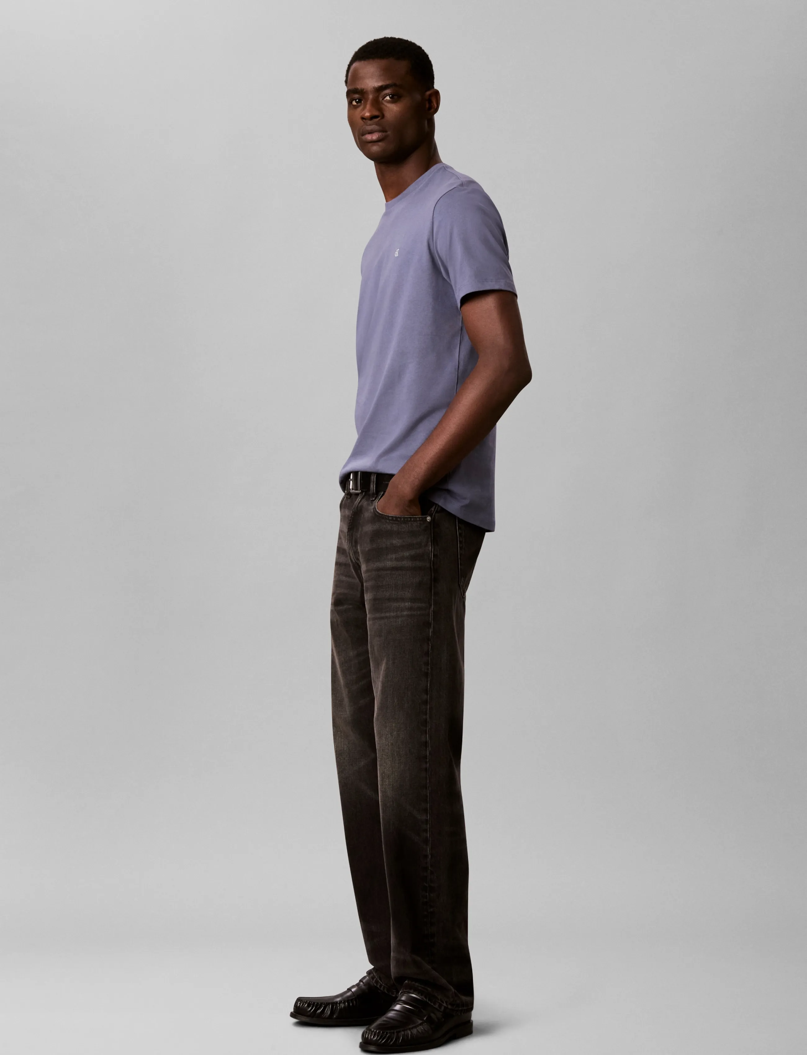 Calvin Klein Jeans - SS CLASSIC MONOGRAM TEE - kurzärmelige t-shirts - grisaille - 5