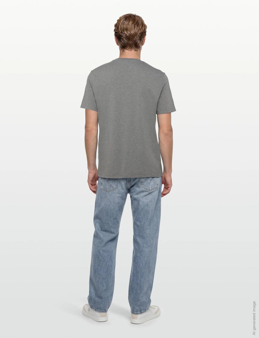Calvin Klein Jeans - SS CLASSIC MONOGRAM TEE - kurzärmelige t-shirts - med grey htr - 4