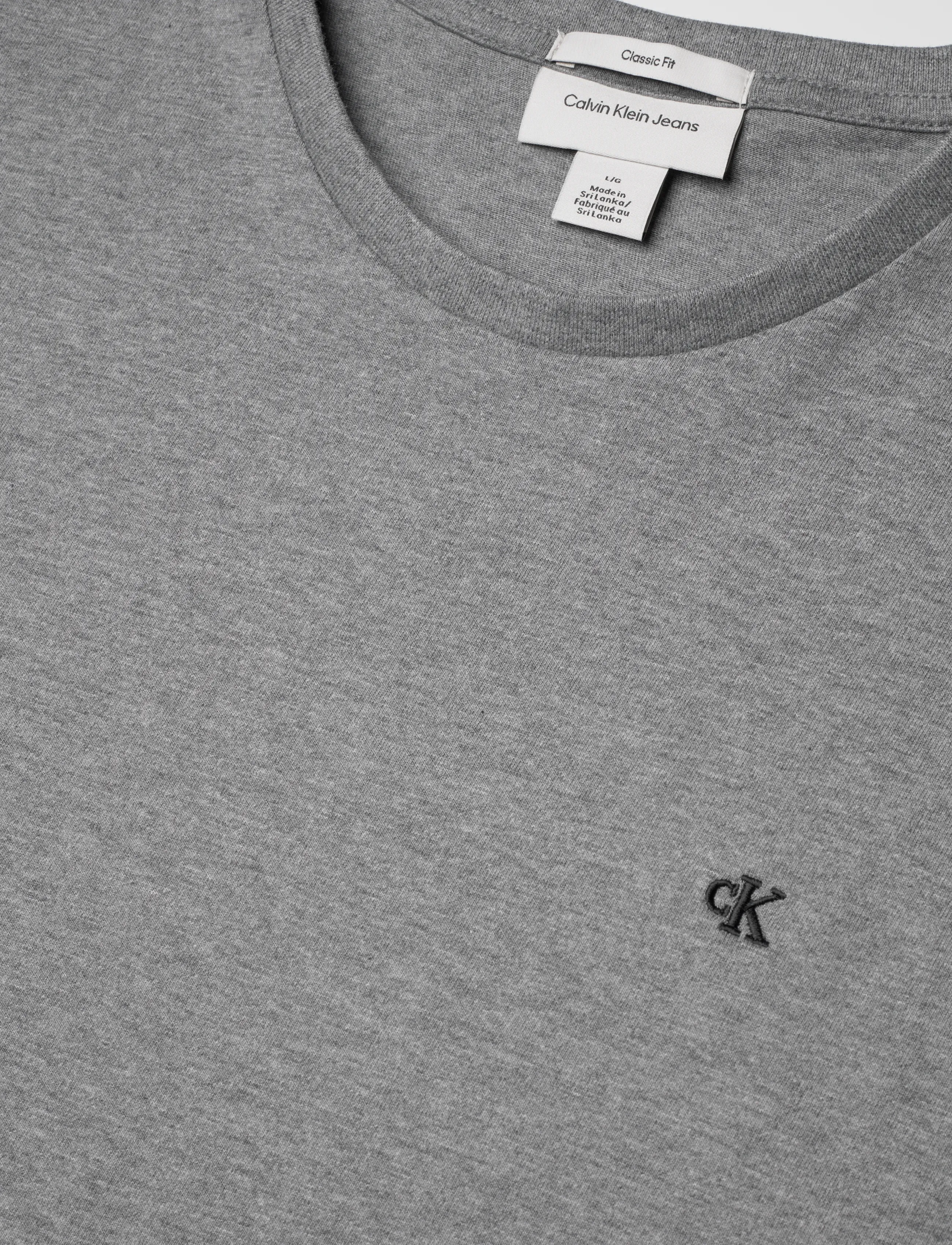 Calvin Klein Jeans - SS CLASSIC MONOGRAM TEE - kurzärmelig - med grey htr - 2