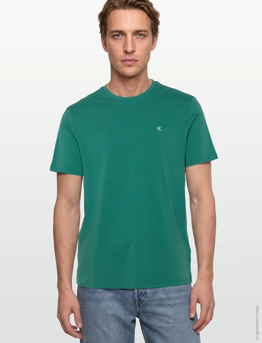 Calvin Klein Jeans - SS CLASSIC MONOGRAM TEE - lühikeste varrukatega t-särgid - north sea - 3