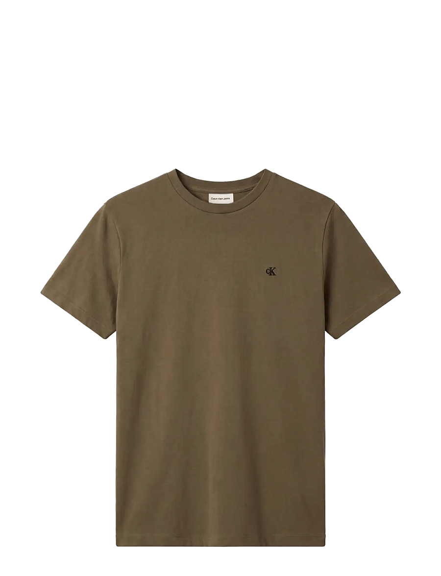 Calvin Klein Jeans - SS CLASSIC MONOGRAM TEE - kurzärmelige t-shirts - olive night - 1