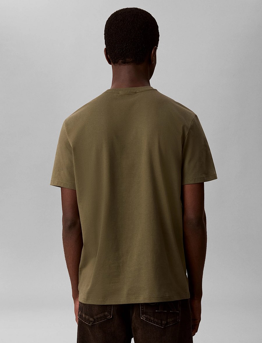 Calvin Klein Jeans - SS CLASSIC MONOGRAM TEE - kurzärmelige t-shirts - olive night - 2