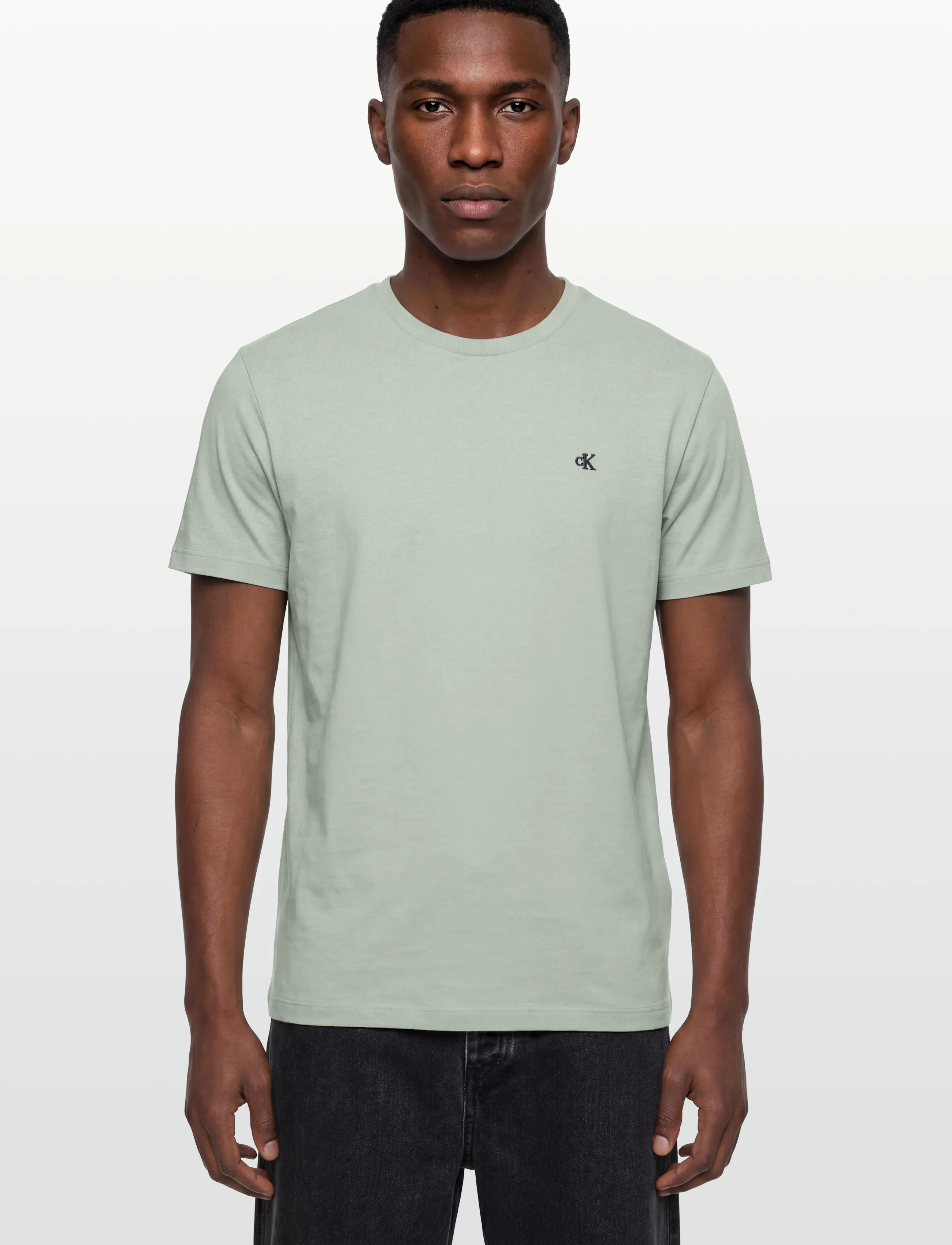 Calvin Klein Jeans - SS CLASSIC MONOGRAM TEE - kortärmade t-shirts - pale meadow - 3
