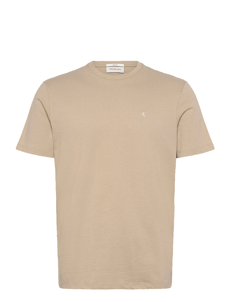 Calvin Klein Jeans - SS CLASSIC MONOGRAM TEE - kortärmade t-shirts - white pepper - 0