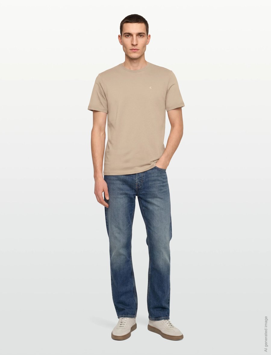 Calvin Klein Jeans - SS CLASSIC MONOGRAM TEE - lühikeste varrukatega t-särgid - white pepper - 0