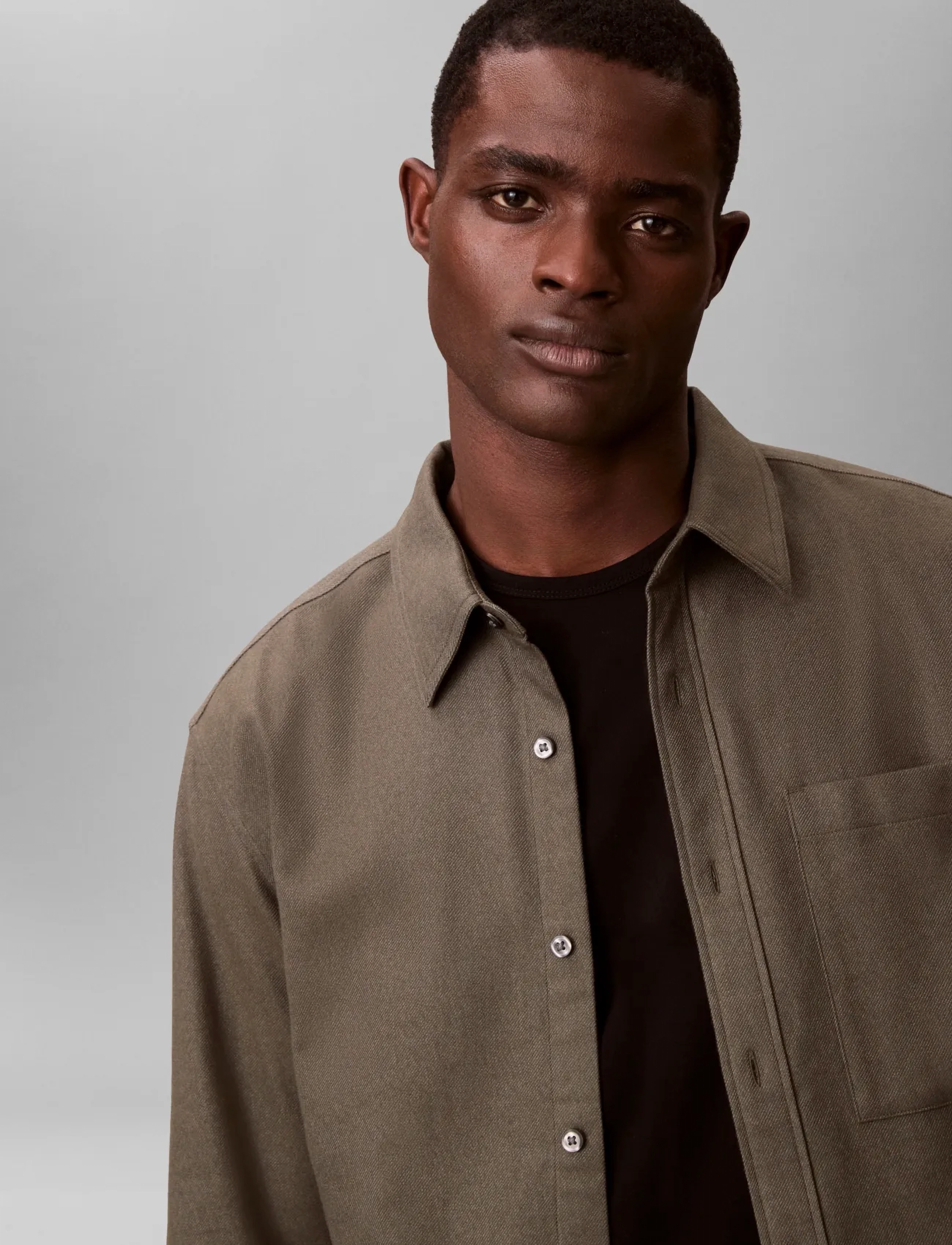 Calvin Klein Jeans - LS MELANGE FLANNEL EASY SHIRT - flannel-skjorter - fatigue - 4