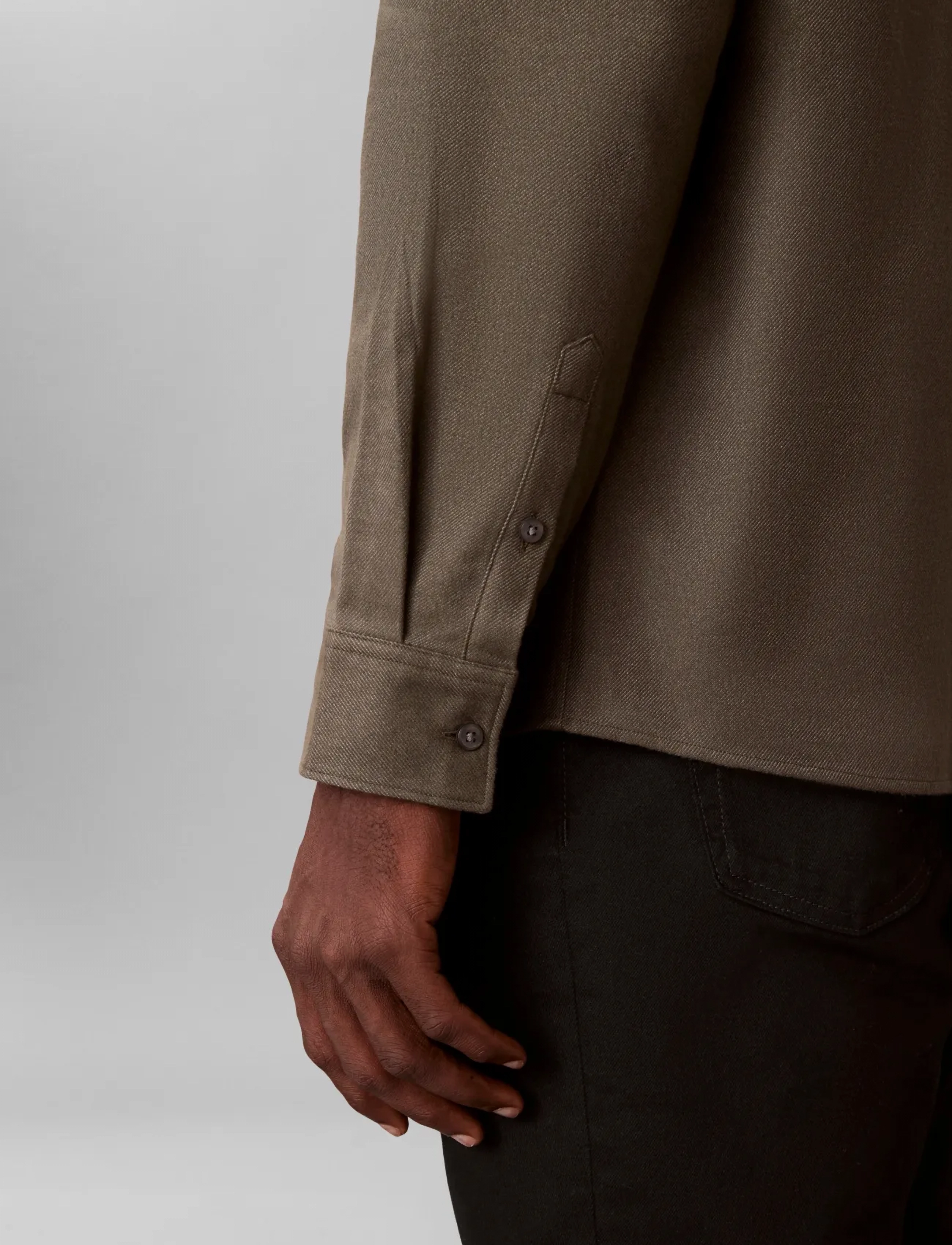 Calvin Klein Jeans - LS MELANGE FLANNEL EASY SHIRT - flannel-skjorter - fatigue - 5