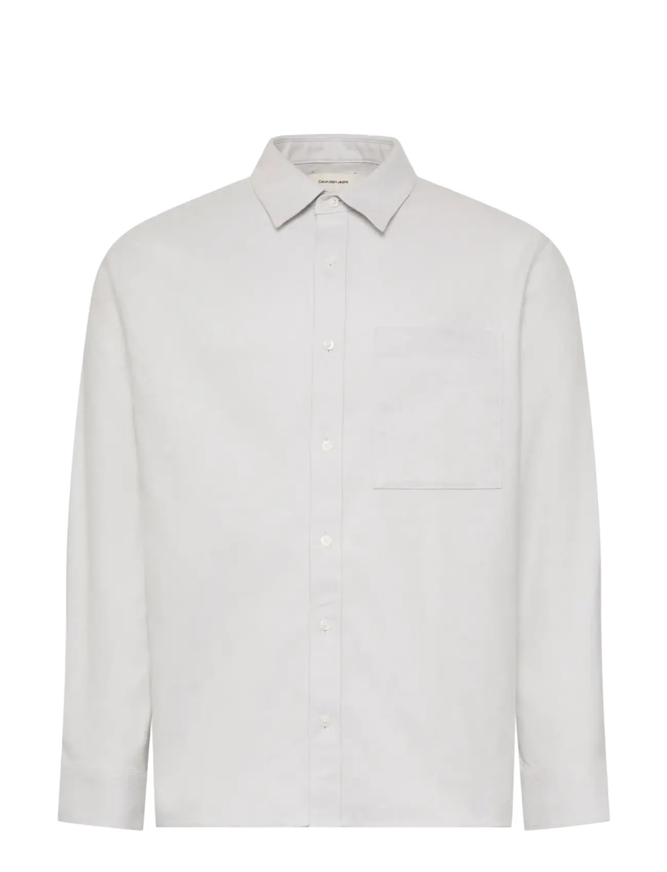 Calvin Klein Jeans LS MELANGE FLANNEL  EASY SHIRT - Särgid - HARBOR MIST / grey