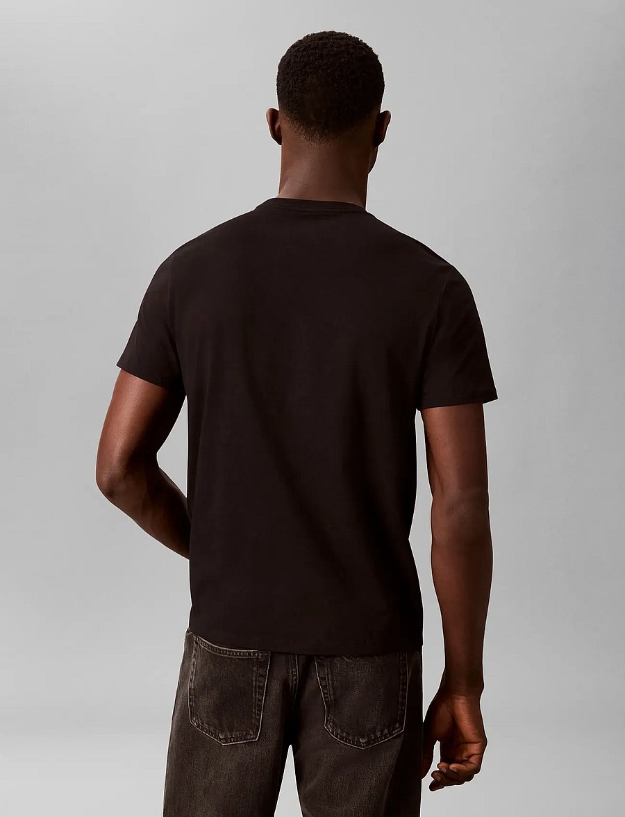 Calvin Klein Jeans - SS 30s WHSL SP CALVIN FUTURA GRA - kurzärmelige t-shirts - black - 2