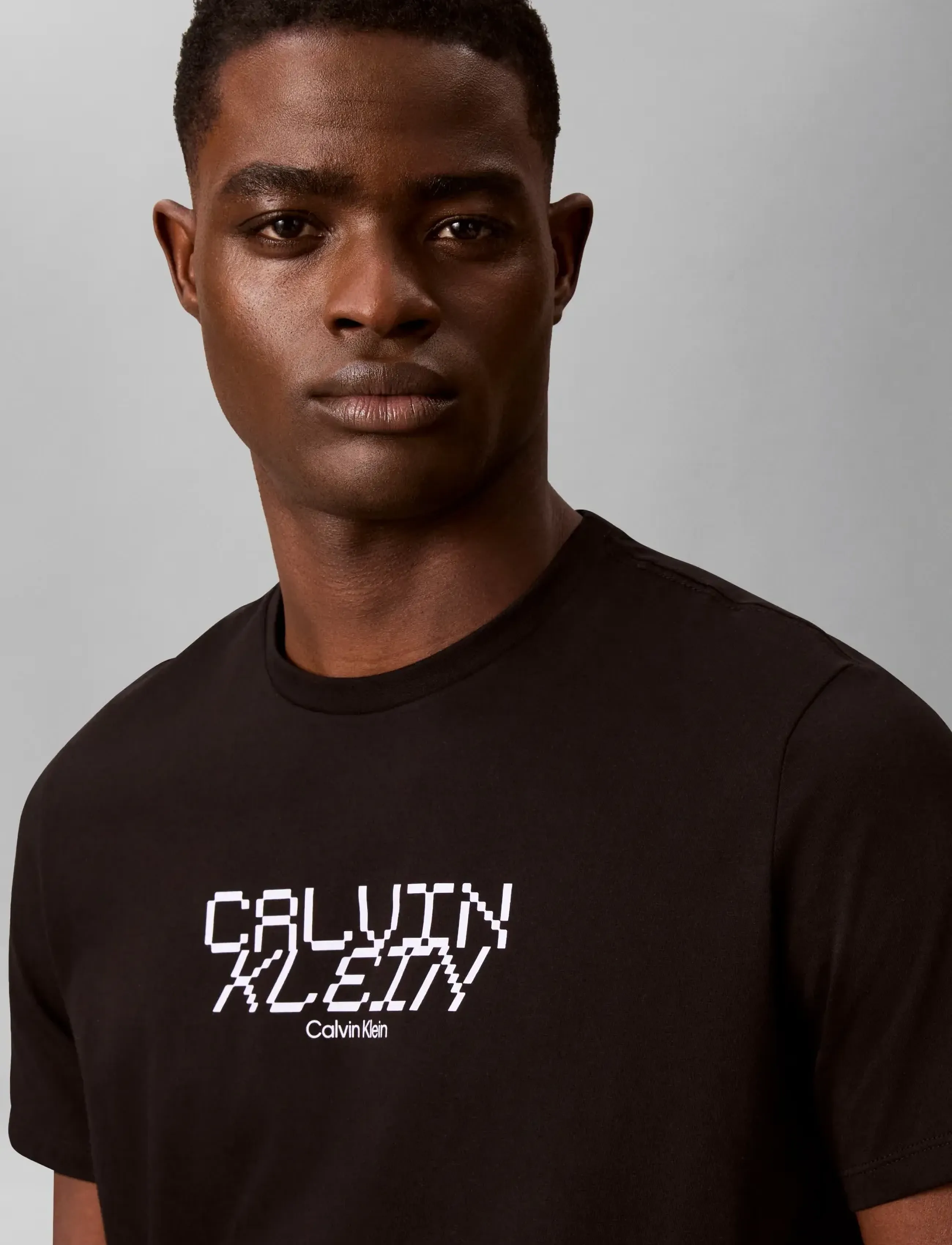 Calvin Klein Jeans - SS 30s WHSL SP CALVIN FUTURA GRA - t-shirts à manches courtes - black - 5