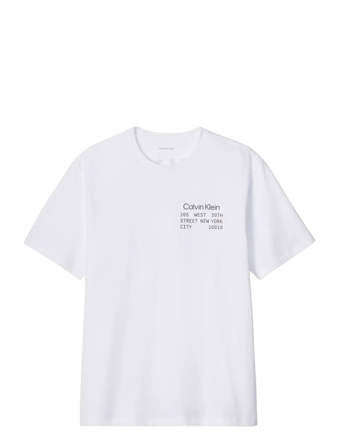 Calvin Klein Jeans SS 30S WHSL CKJ CK BOX GRAPHIC T - T-shirts - BRILLIANT WHITE / white