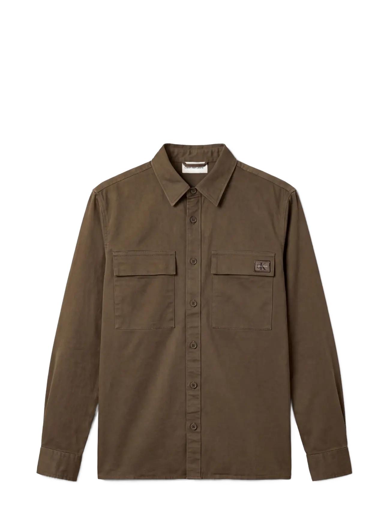 Calvin Klein Jeans LS COMFORT COTTON EASY OVERSHIRT - Overshirts - OLIVE NIGHT / khaki/green