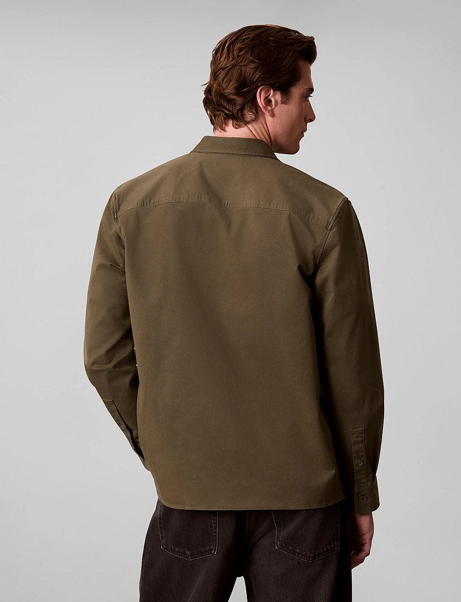 Calvin Klein Jeans - LS COMFORT COTTON EASY OVERSHIRT - Überhemden - olive night - 2