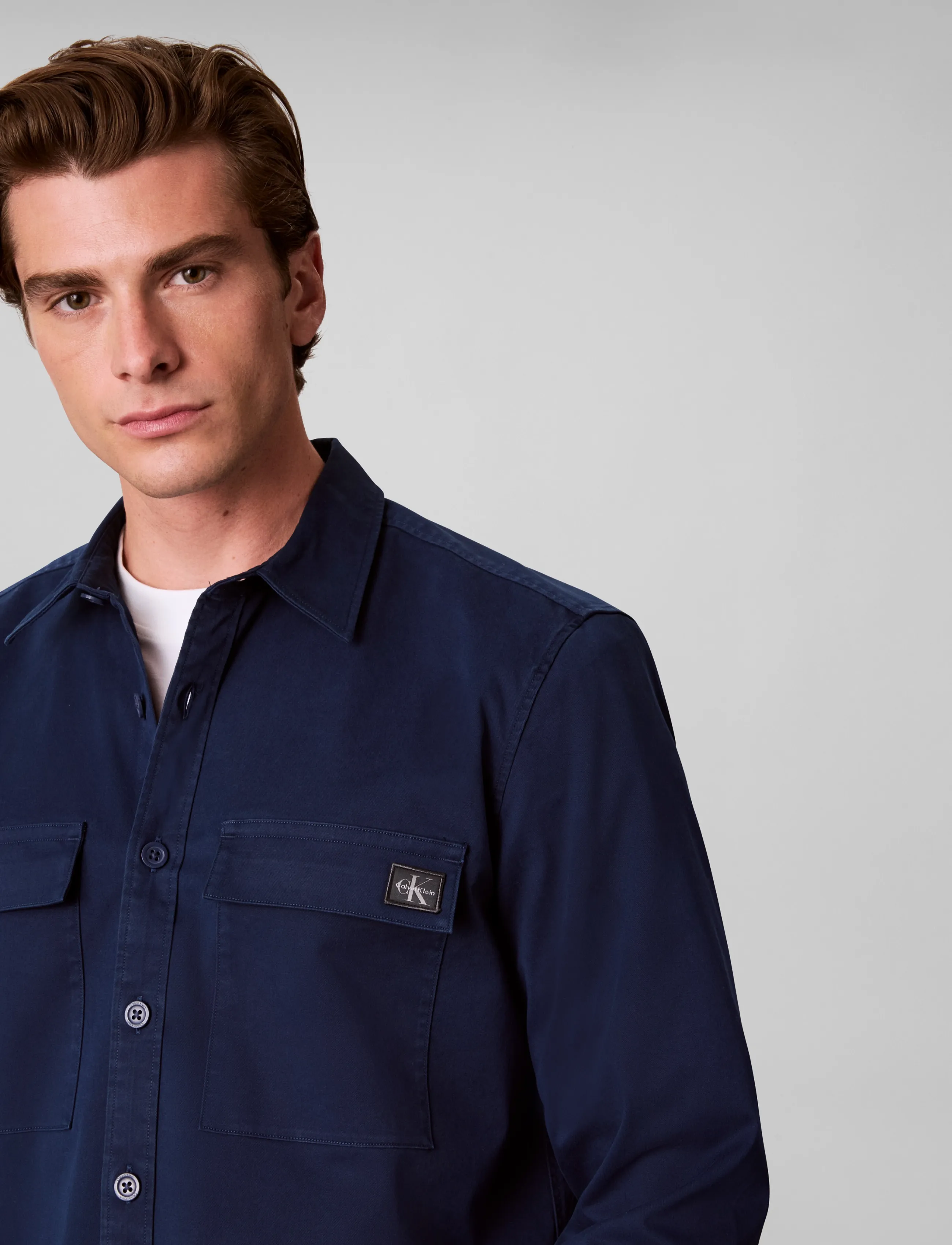 Calvin Klein Jeans - LS COMFORT COTTON EASY OVERSHIRT - pageant blue - 4