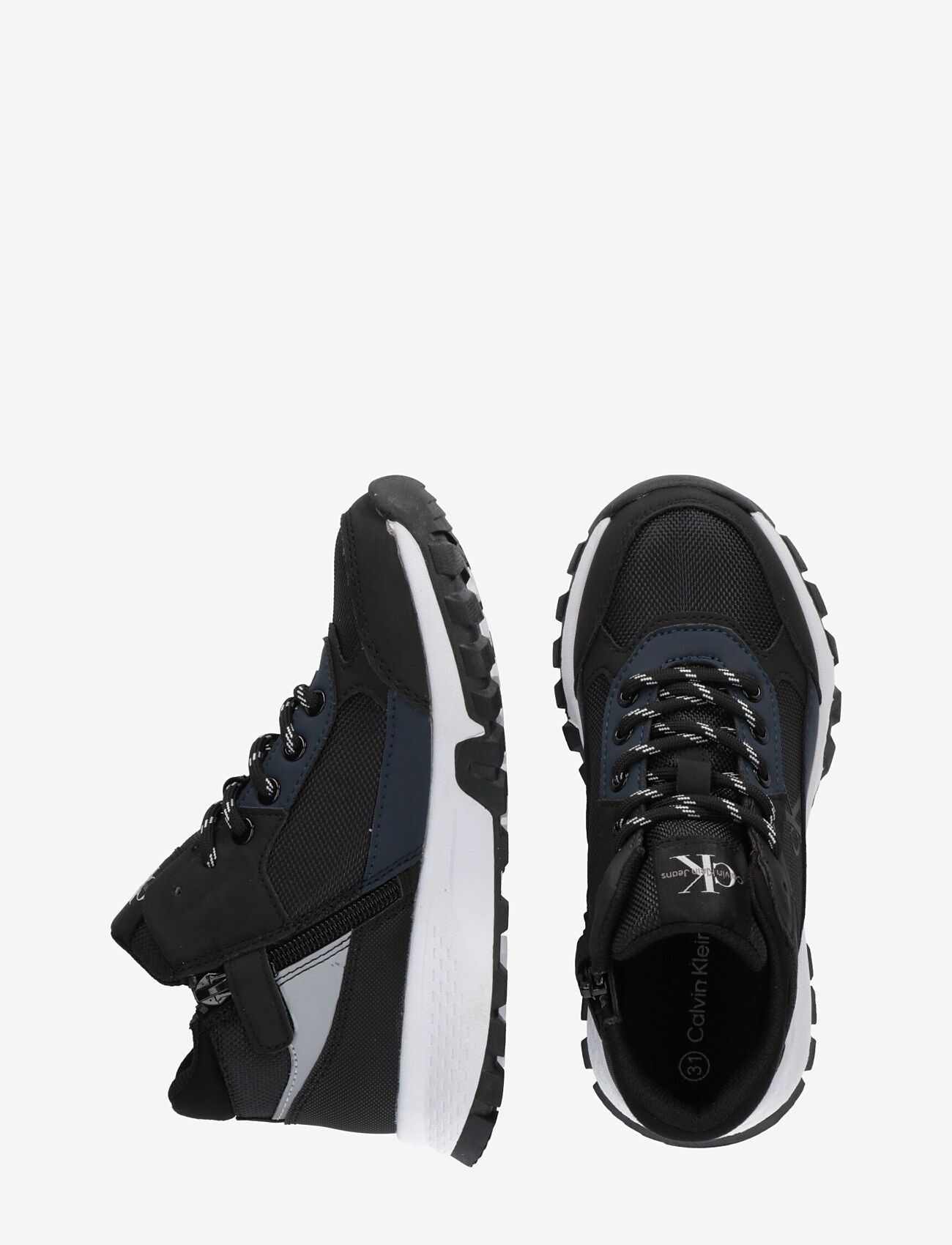 Calvin Klein - Calvin Klein Jeans Kids trainters with logo - black - 4