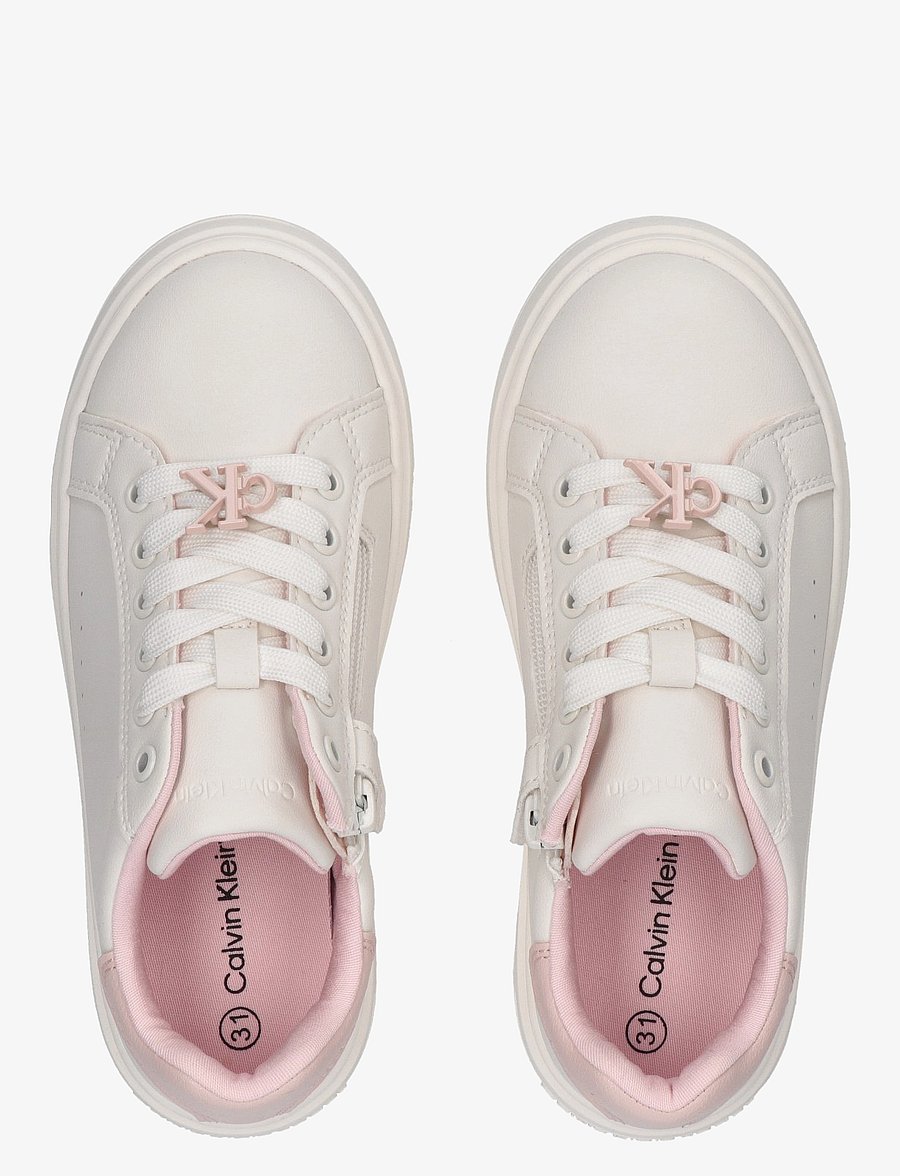 Calvin Klein - Low Tops Lace-up sneaker - off white/pink - 3
