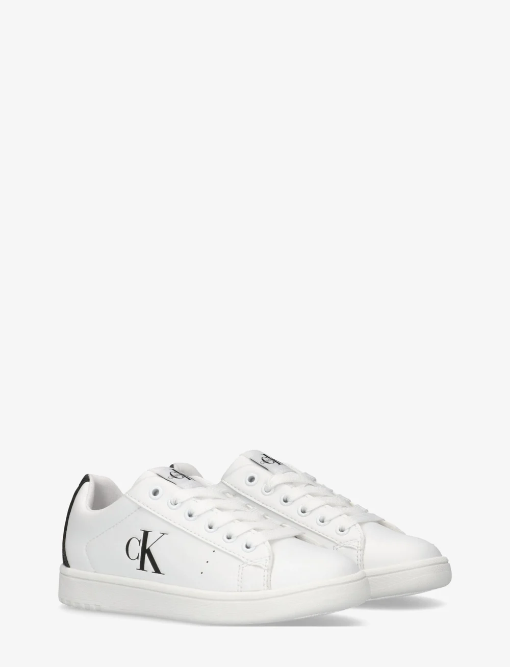 Calvin Klein - Kids Low cut Lace-up sneaker - niedriger schnitt - white/black - 0