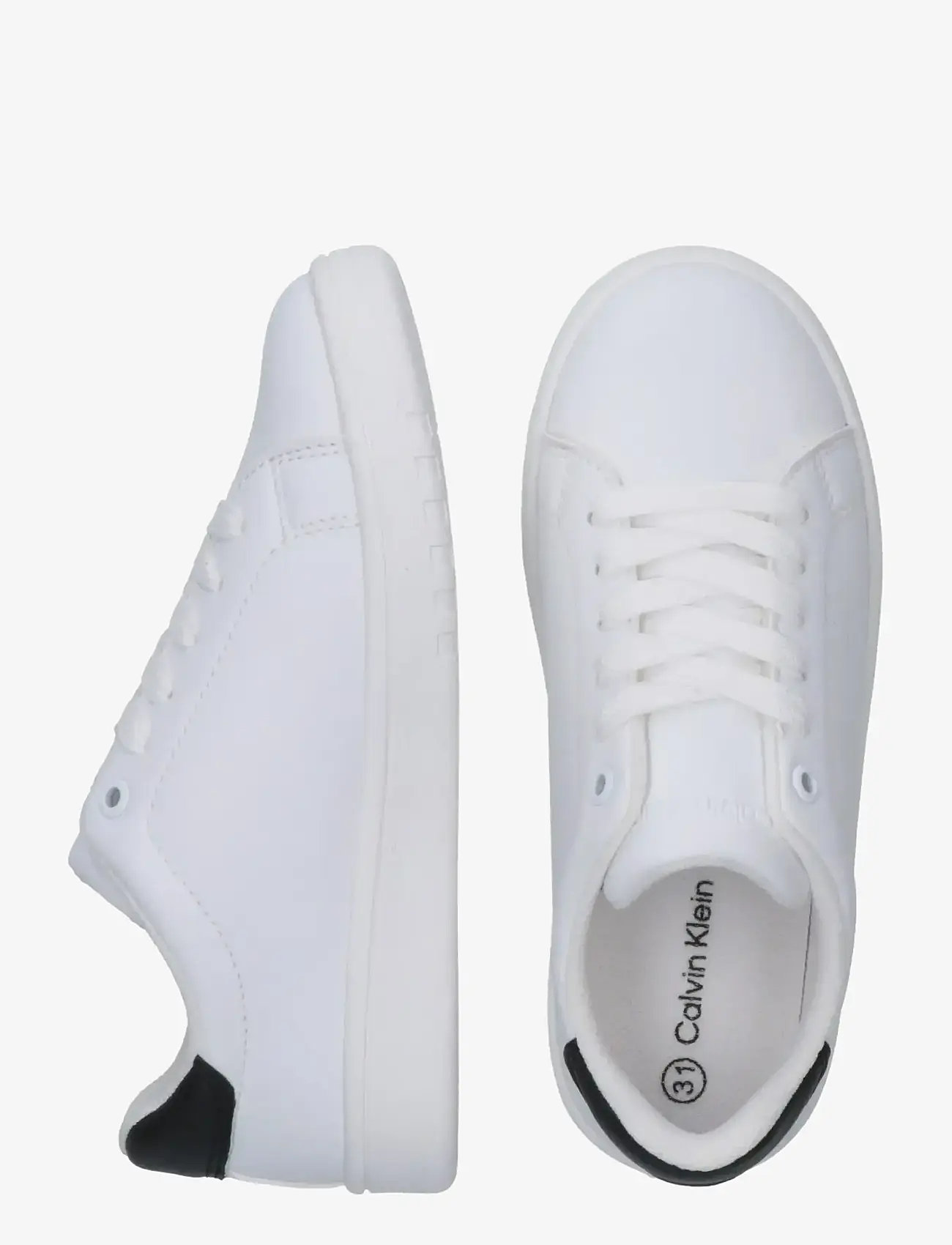 Calvin Klein - CALVIN KLEIN LOW CUT SNEAKER - låga sneakers - white/black - 4